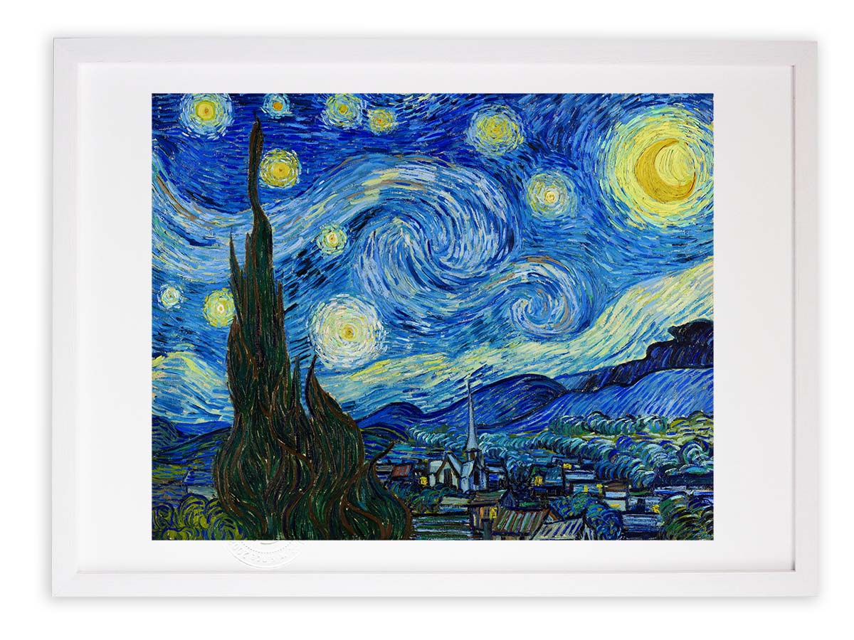 楽天市場】【スーパーSALE半額】版画 絵画 名画 星月夜(1889) フィン