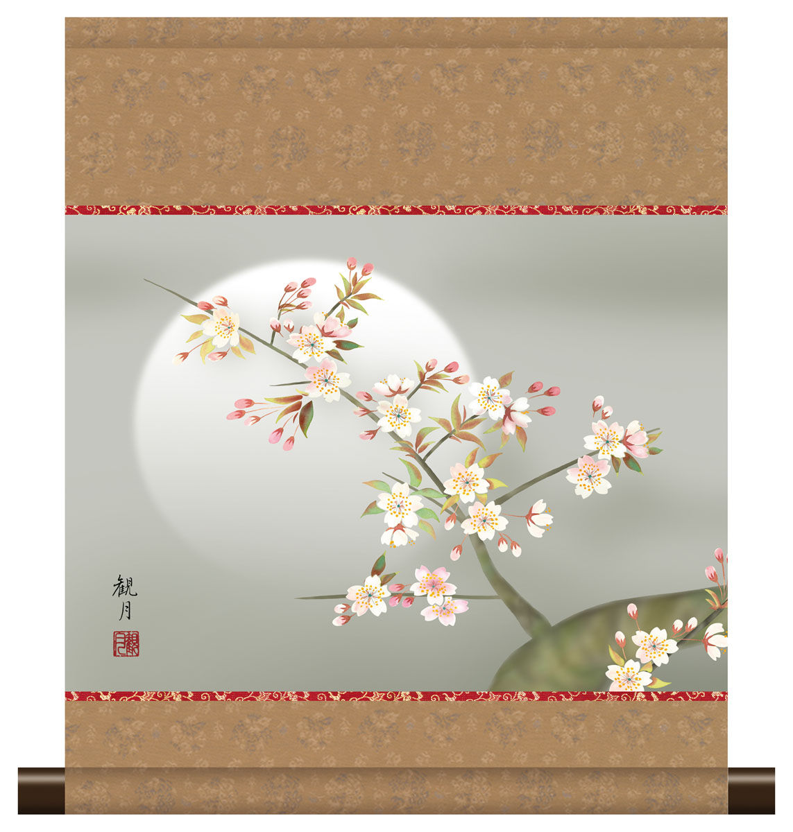 楽天市場】【スーパーSALE10％OFF】10年保証 掛け軸 ミニ掛け軸 和風