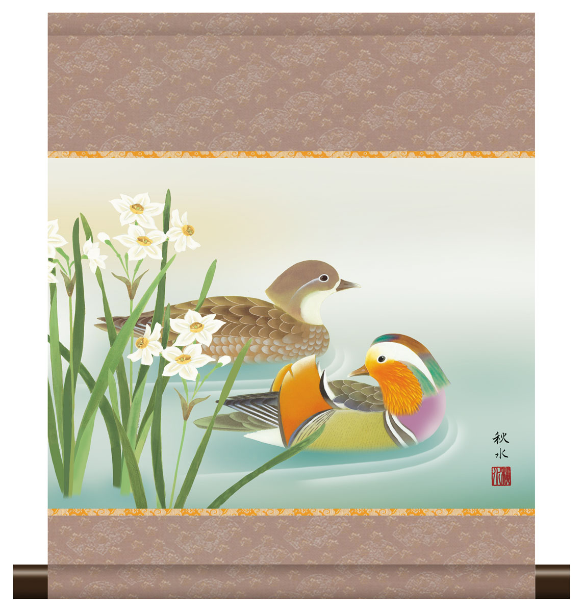 楽天市場】【スーパーSALE10％OFF】10年保証 掛け軸 ミニ掛け軸 和風