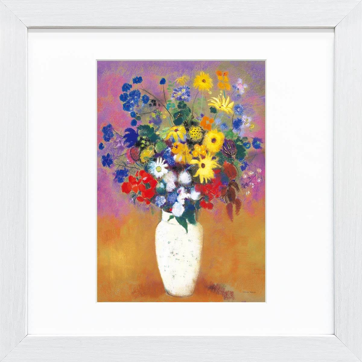 楽天市場】【スーパーSALE10％OFF】おうち美術館 ルドン 白い花瓶の花