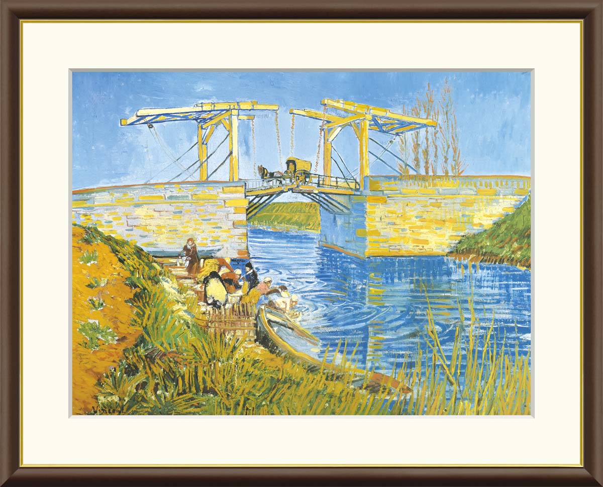 楽天市場】【スーパーSALE10％OFF】10年保証 名画 油絵 アルルの跳ね橋