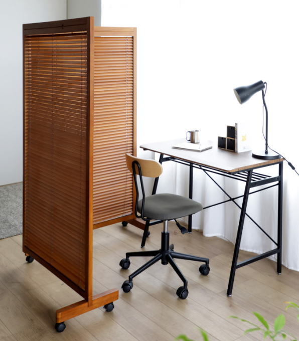 楽天市場】ブラインド パーテーション 自立 衝立 和風 間仕切り 木製