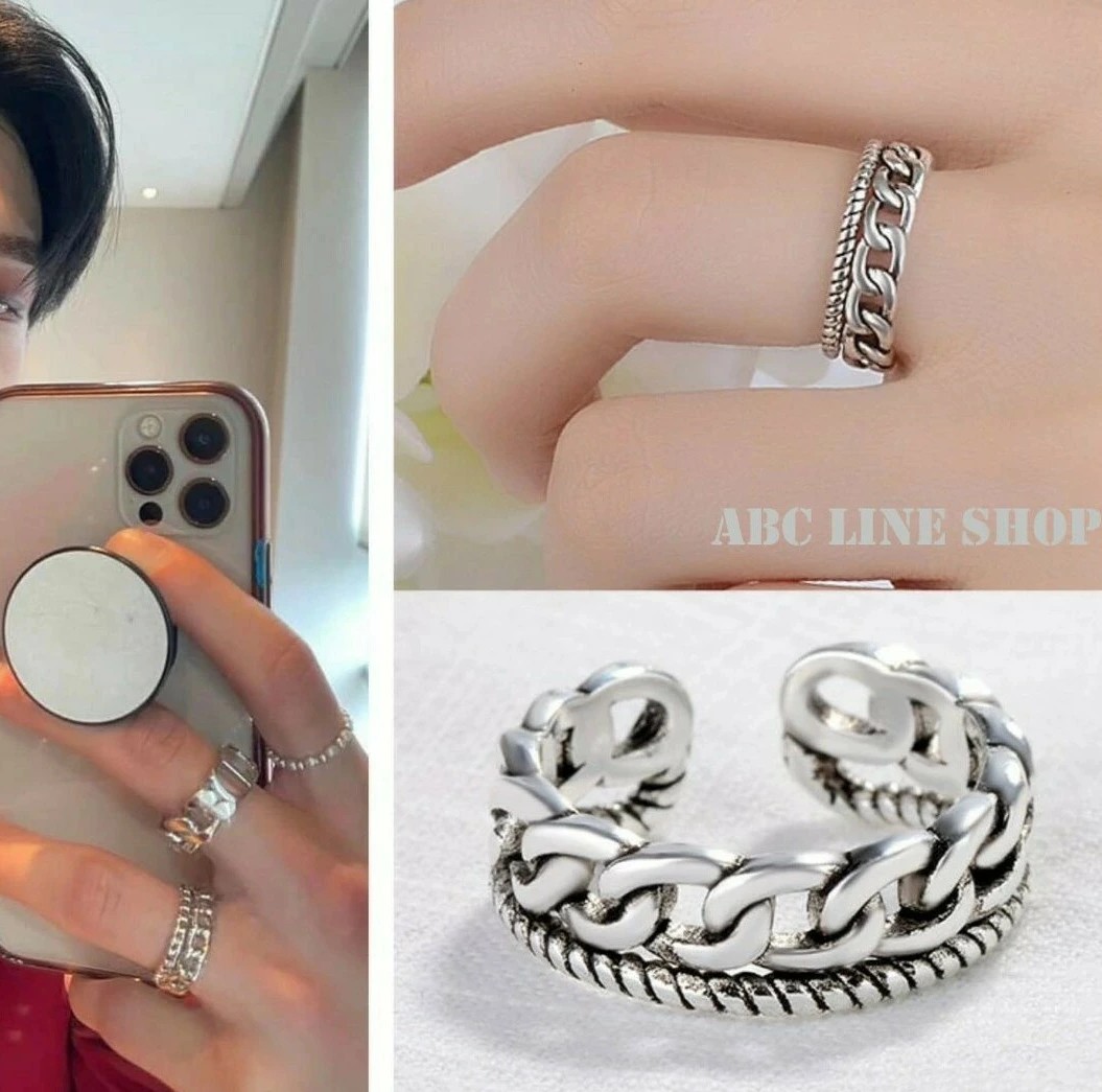 楽天市場】stray kids 指輪 ヒョンジン 編み目 アクセモチーフ