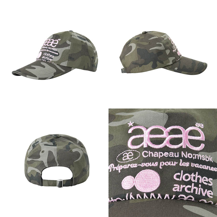 楽天市場】配送無料 [AEAE] WEB LOGO CAMO 5 PANNEL CAP