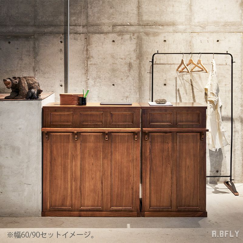 楽天市場】カウンターテーブル バーテーブル 天然木 ウッド 木製 幅90