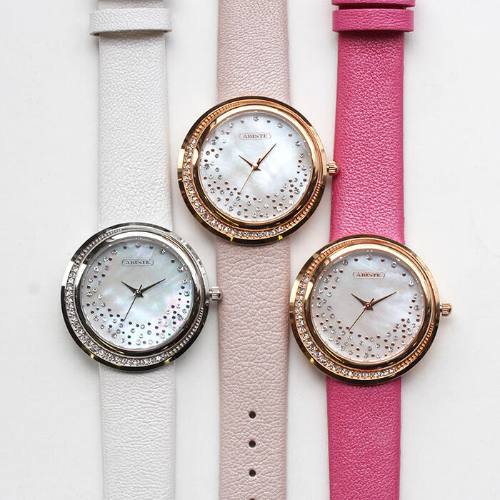 楽天市場】ABISTEラウンドフェイス腕時計/9230027 一年動作保証付