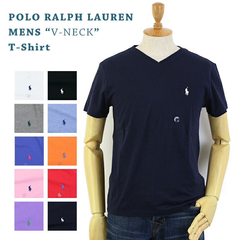 楽天市場】Ralph Lauren Men's V-Neck T-shirts ラルフローレン メンズ