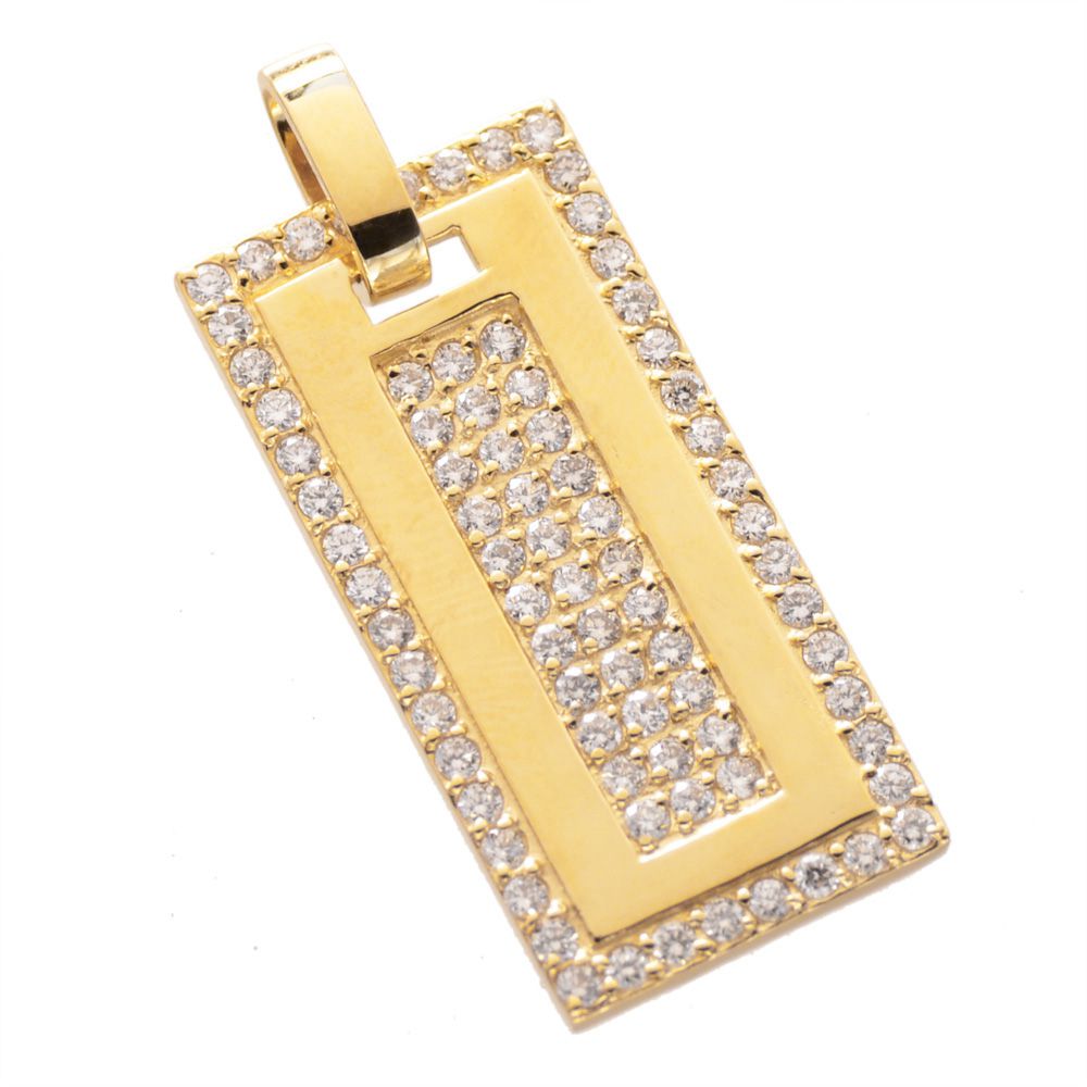 楽天市場】ペンダントトップ K18 18K ダイヤモンド メンズペンダント