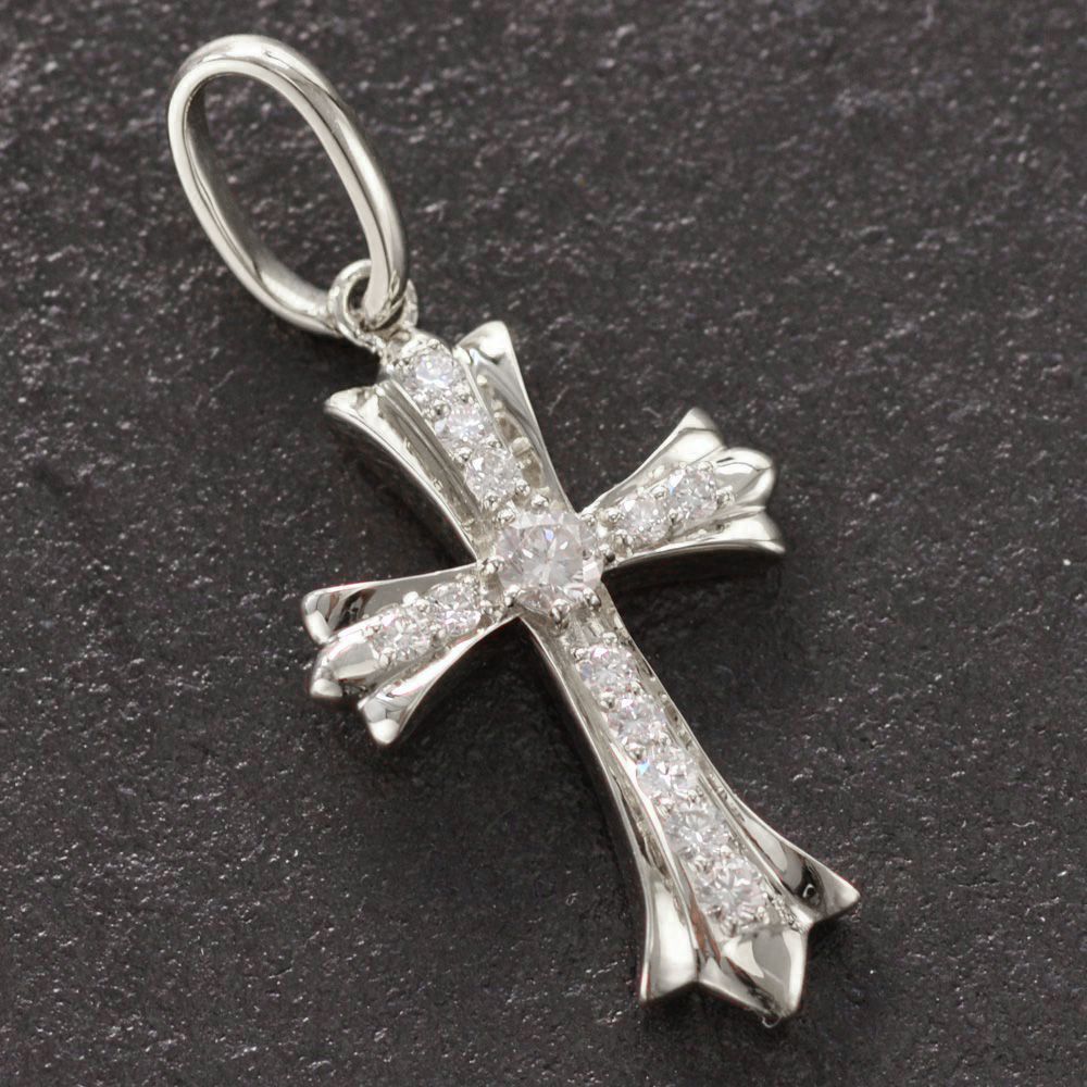 楽天市場】ペンダントトップ メンズ 18金 K18 18KWG ダイヤモンド