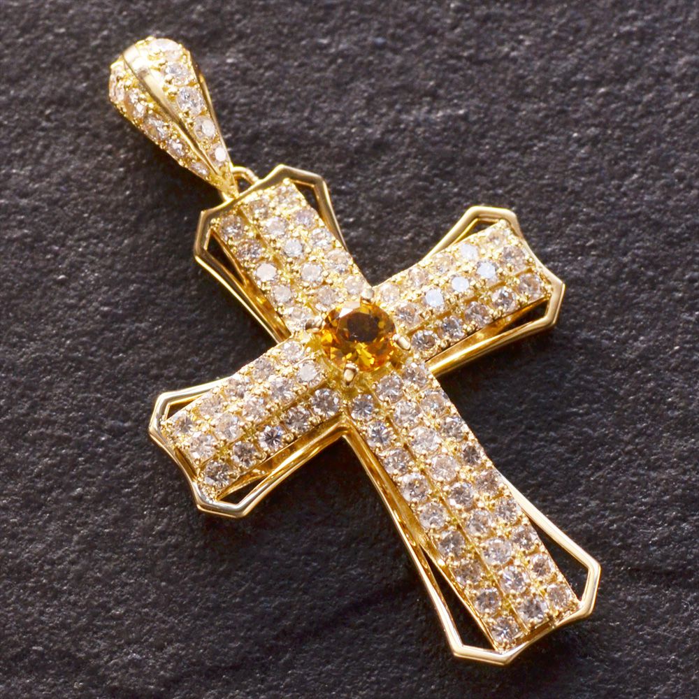 楽天市場】【ポイント11倍☆23:59まで!】18金 クロス ペンダントトップ