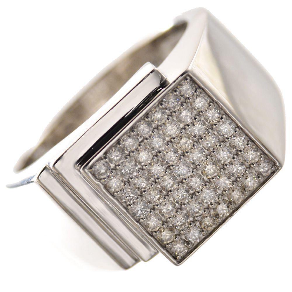 楽天市場】プラチナ リング メンズ 印台 指輪 ダイヤモンド Pt950 幅広