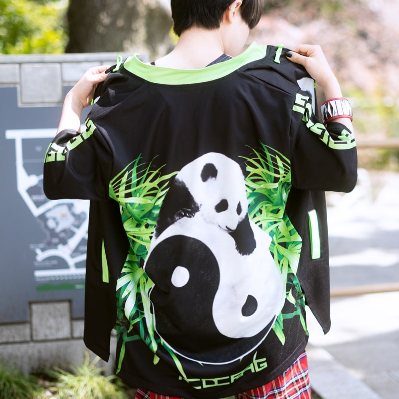 楽天市場】[半袖]パンダ チャイナジャケット チャイナ トップス
