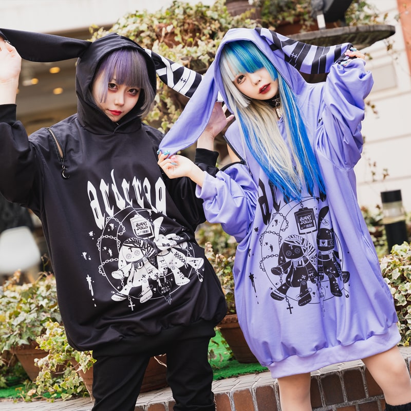 楽天市場】ムーンバニードールズ パーカー 長袖 パンク ロック V系