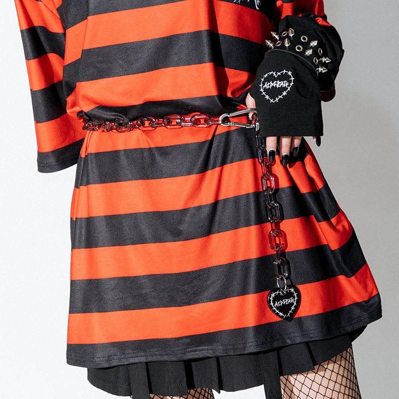 楽天市場】WING HEART チェーンベルト ベルト クリアチェーン y2k 原宿