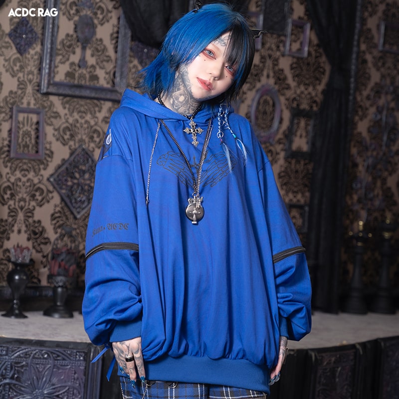 楽天市場】HELL パーカー 長袖 原宿系 原宿 ファッション 病みかわいい