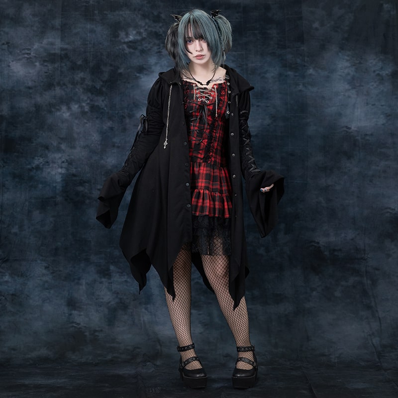 楽天市場】冥闇 魔女パーカー 長袖 ロング丈 原宿 原宿系 ファッション