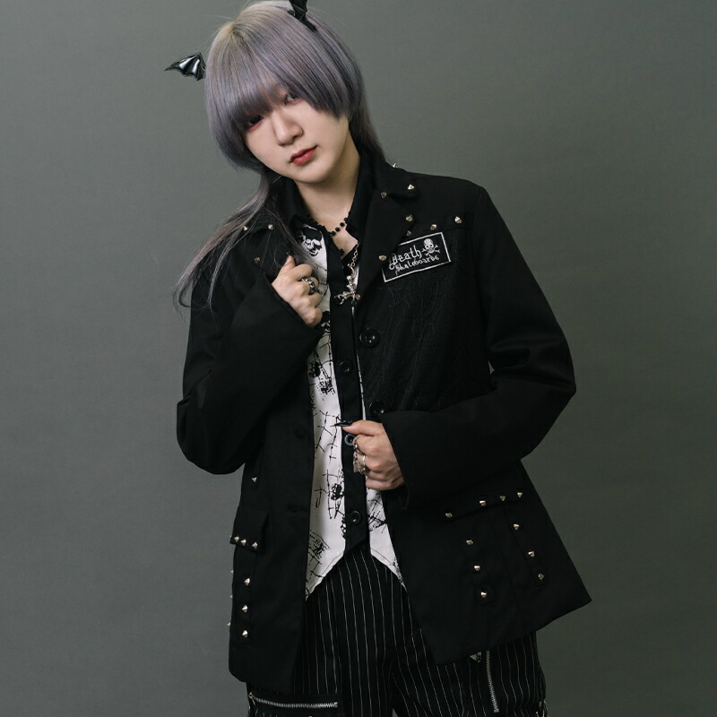 楽天市場】PUNKSクロスジャケット パンク ロック ファッション V系