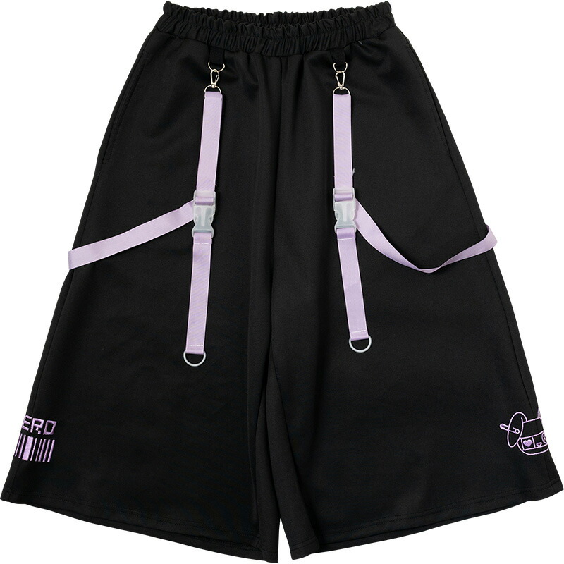 楽天市場】BLOODネロ ジャージ8分パンツ ワイドパンツ 8分丈 原宿系