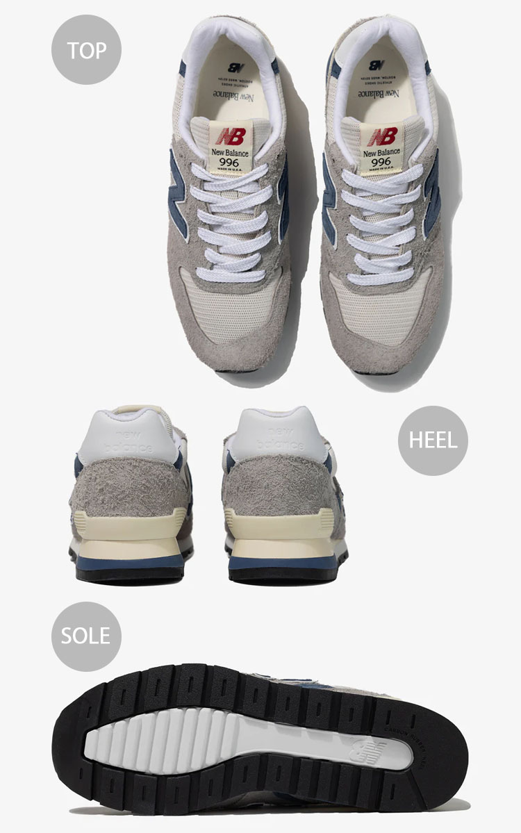 楽天市場】New Balance ニューバランス スニーカー U996TE GRAY NAVY