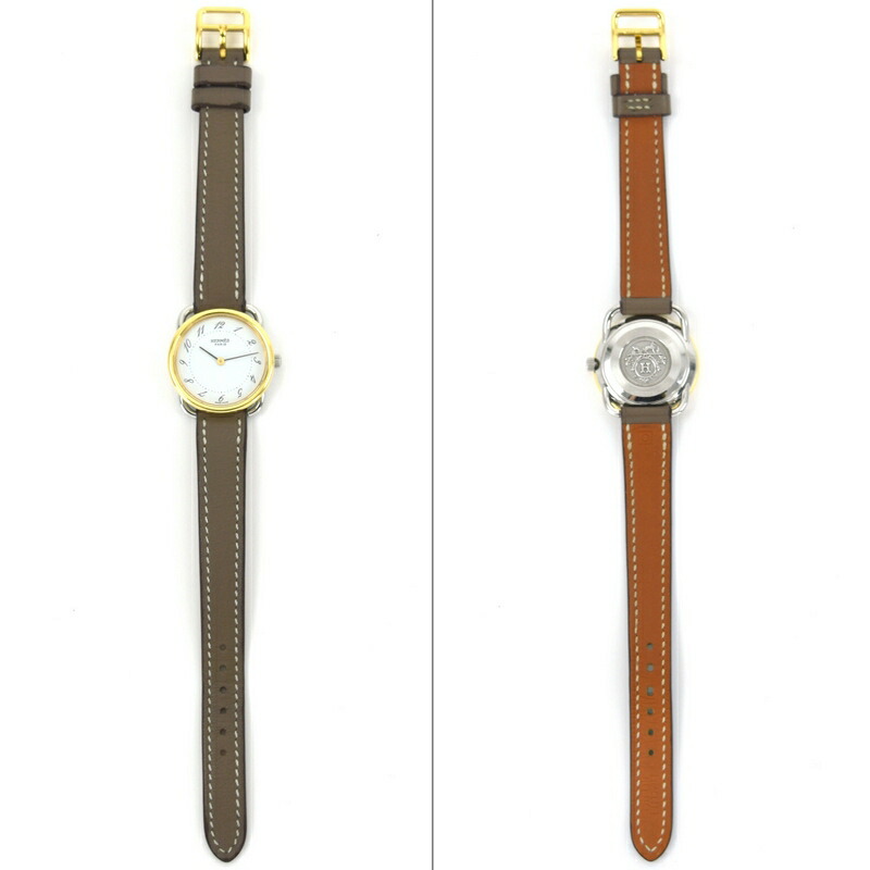 楽天市場】エルメス アルソー レディースウォッチ SS×GP 革ベルト