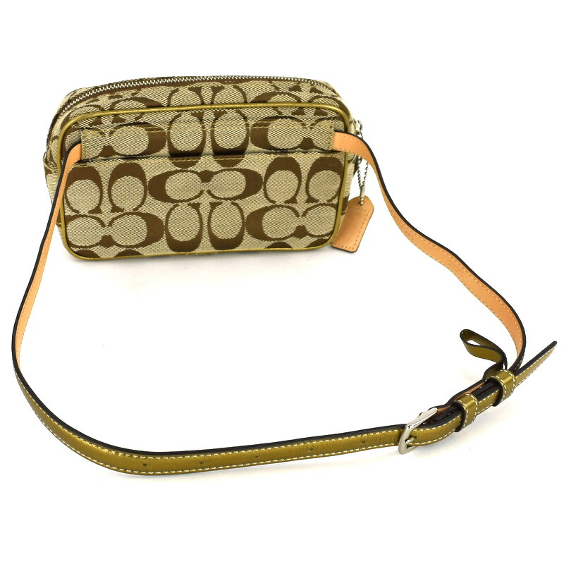 楽天市場】コーチ ウエストポーチ レディース シグネチャー ベージュ