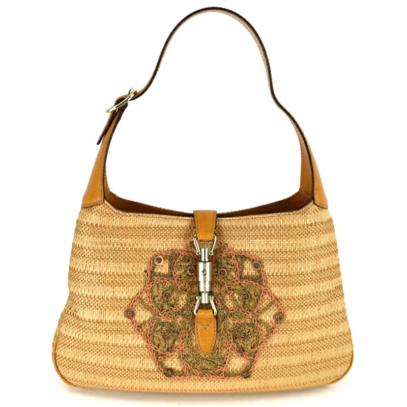 楽天市場】グッチ ワンショルダー ニュージャッキー レザー×ストロー