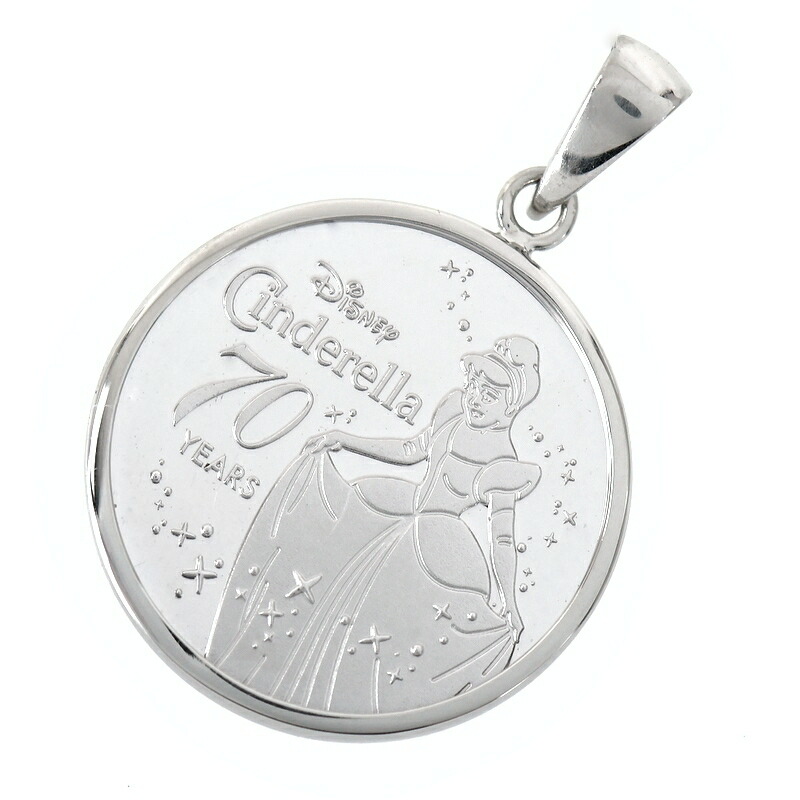 楽天市場】ディズニー ペンダントトップ シンデレラ 70周年記念 純Pt