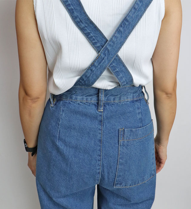 楽天市場】M L LL 3L 4L サスペンダーデニムパンツ d-0371 大きい