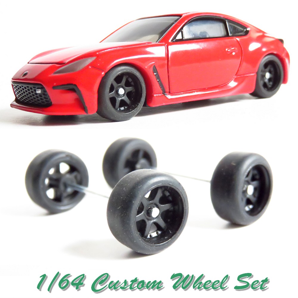 楽天市場】トミカ ホットウィール 1/60 1/64 交換用 タイヤホイール4本