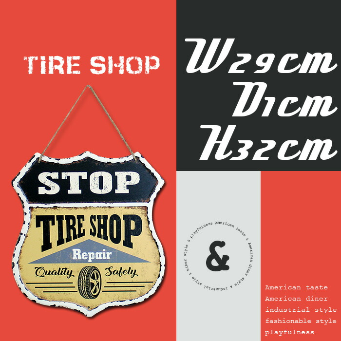 楽天市場】5日限定10%offクーポン サインプレート アメリカン タイヤ