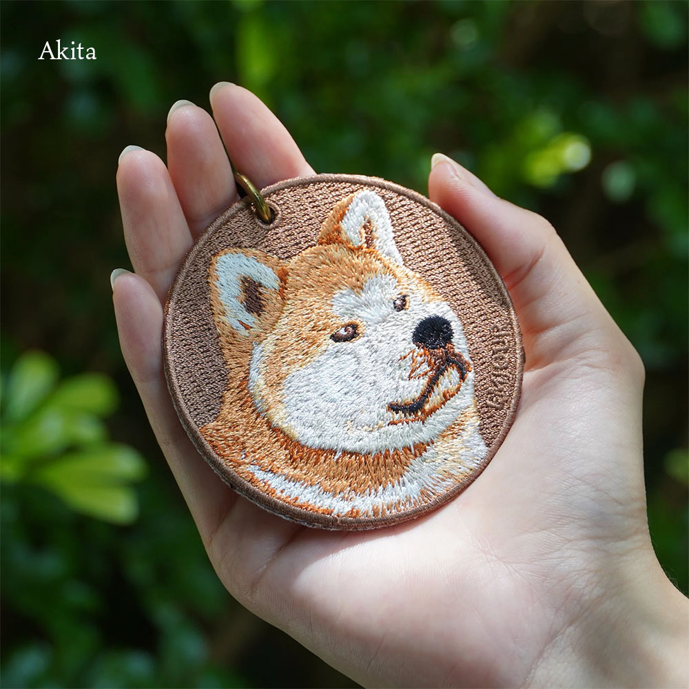 楽天市場】正規品 キーホルダー 犬 刺繍 ワッペン イヌ 犬柄 アニマル