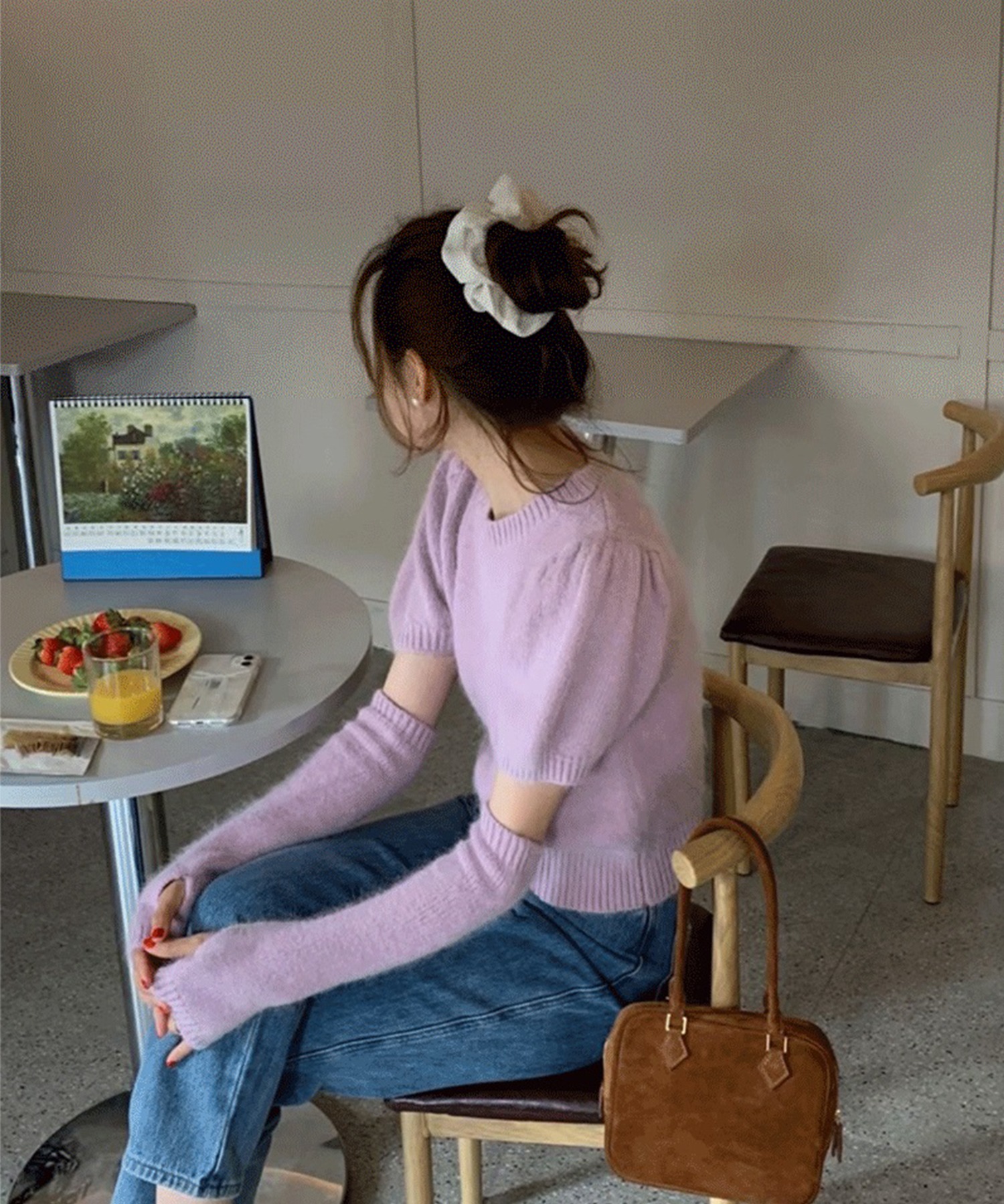 楽天市場】アームウォーマーニット ニット 半袖 レディース 秋 春 冬