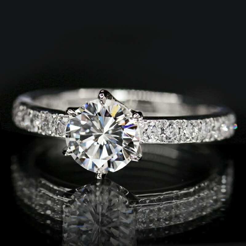 楽天市場】メインダイヤモンド 1.024ct (D VS2) ソリティアリング 12号