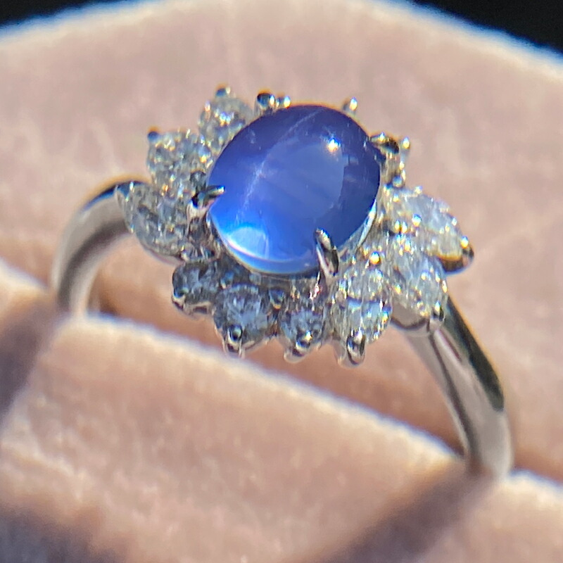 楽天市場】非加熱ブルースターサファイア 1.62ct ダイヤモンド 0.54ct