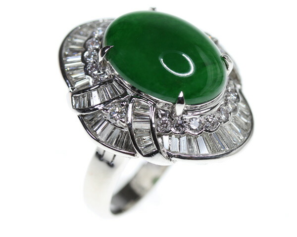 楽天市場】【ｾｰﾙ】翡翠 8.96ct リング 14号 PT900 プラチナ 指輪