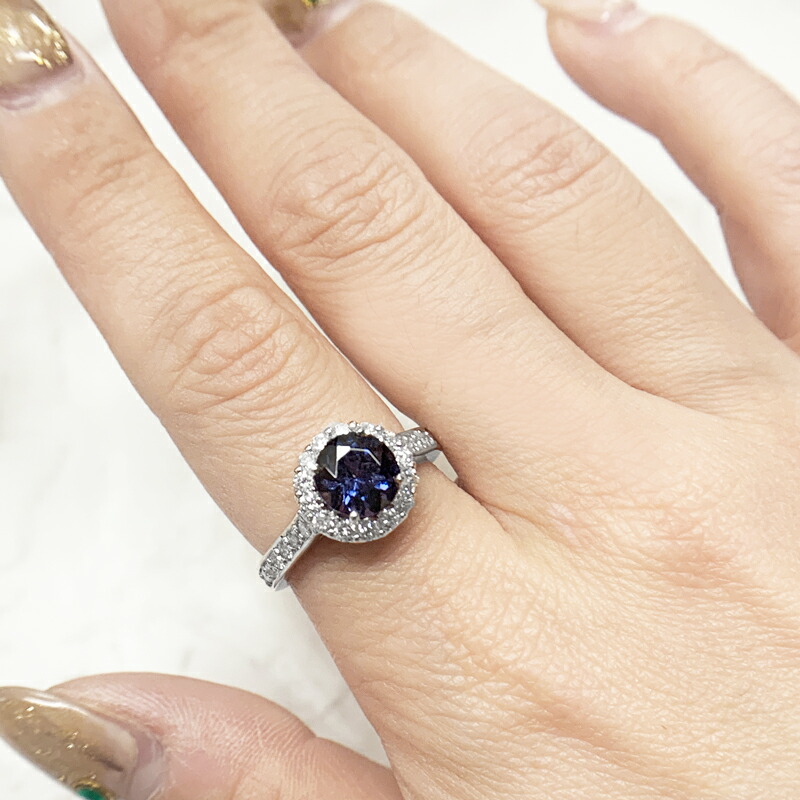 楽天市場】バイオレットスピネル 1.684ct リング 12号 PT900 プラチナ