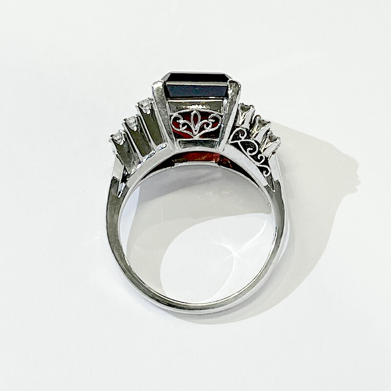楽天市場】ロードライトガーネット 7.4ct リング 11号 PT900 プラチナ