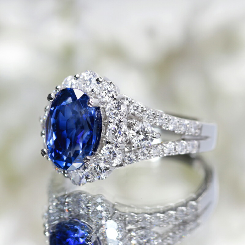 楽天市場】スリランカ産非加熱コーンフラワーブルーサファイア 3.44ct