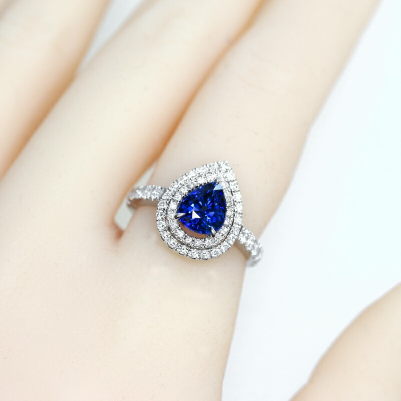 楽天市場】ロイヤルブルーサファイア 2.08ct リング 12号 PT900