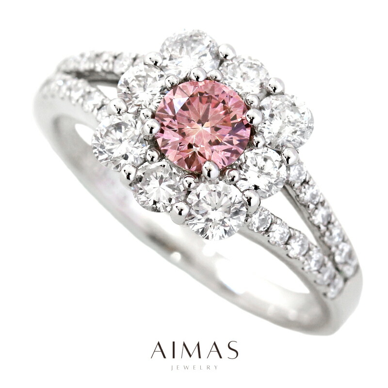 楽天市場】トリートピンクダイヤモンド 0.381ct(Fancy Intense Pink VS