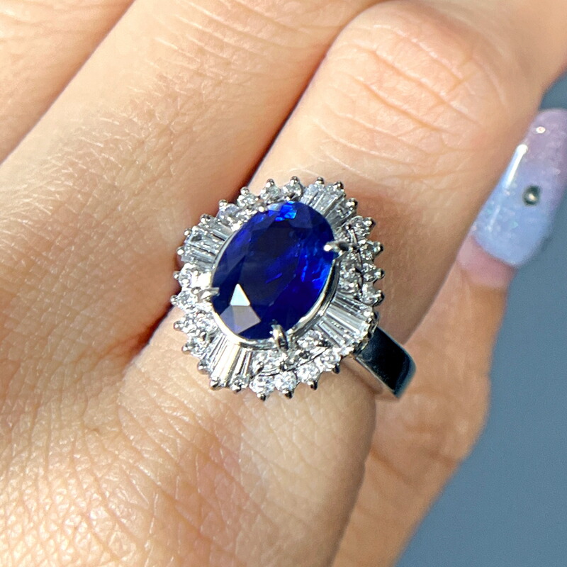 楽天市場】【ｾｰﾙ】スリランカ産コーンフラワーブルーサファイア 3.67ct