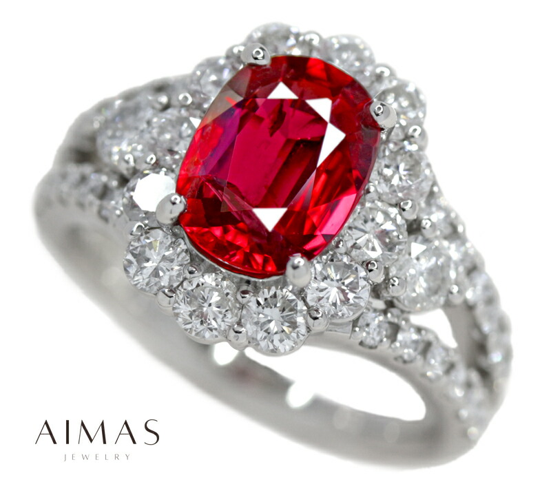 楽天市場】モザンビーク産非加熱ルビー 2.26ct リング 12号 PT900