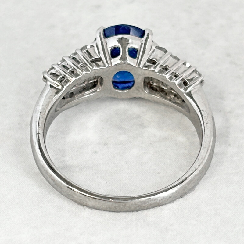 楽天市場】ブルーサファイア 2.29ct リング 14号 PT900 プラチナ 指輪