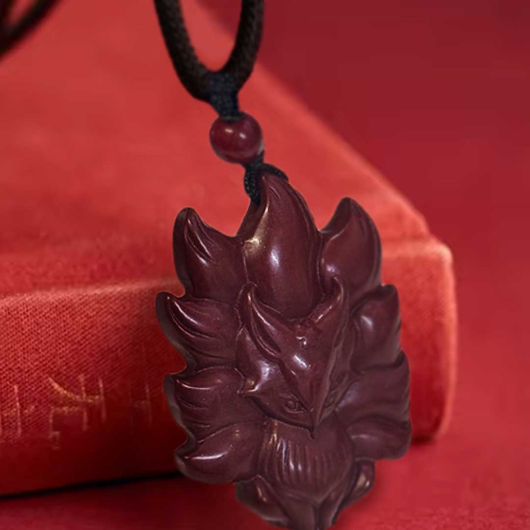 楽天市場】【普通郵便発送】 ネックレス 朱砂 紅九尾 紅蓮の九尾 狐