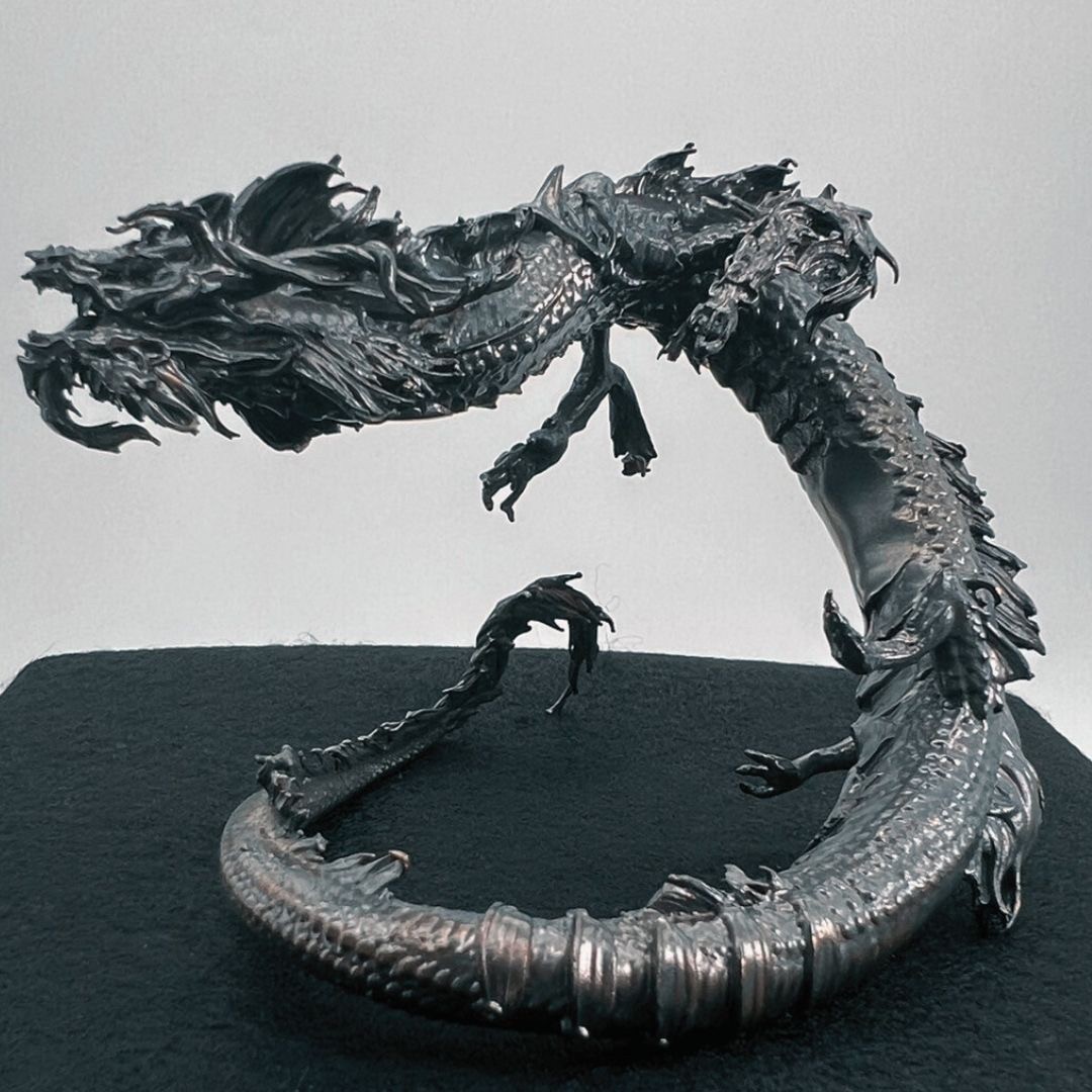 楽天市場】風水 龍 ブラックドラゴン -黒鱗滅竜- 金属 置物 竜 玄関