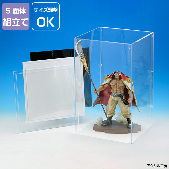 楽天市場】組み立て式 アクリルケース 透明 W100 H150 D100【台座あり