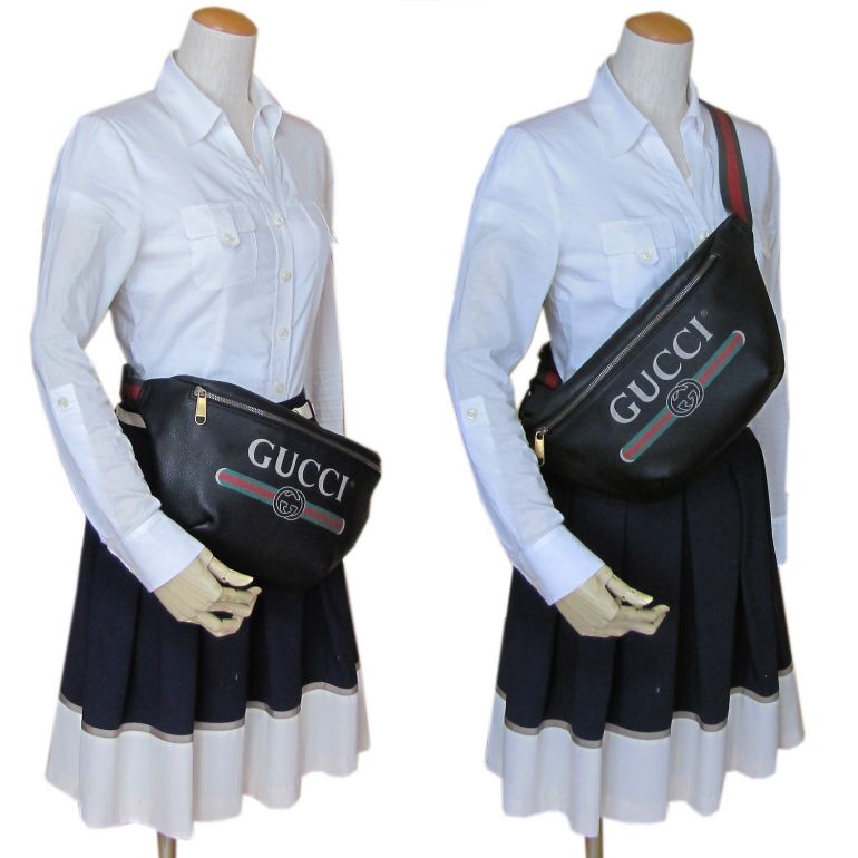 楽天市場】グッチ GUCCI ボディバッグ メンズ グッチプリント ベルト
