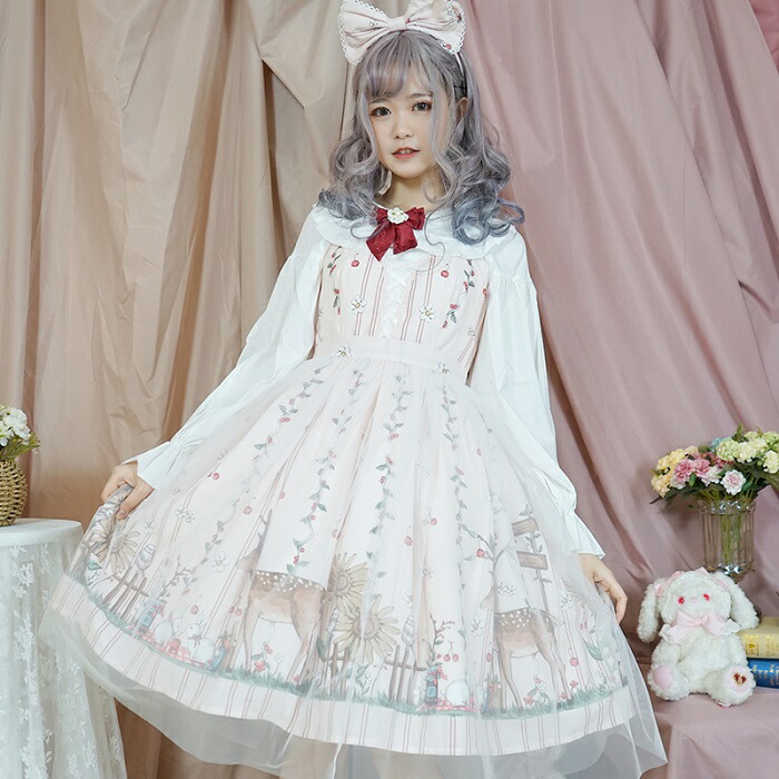 楽天市場】ロリータ ワンピース ジャンパースカート 森の国の物語 夏