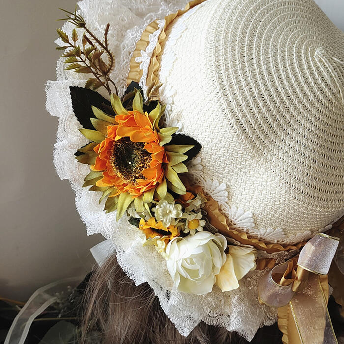 楽天市場】麦わら 帽子 ロリータ 子供 大人 選べる ゴシック ロリィタ