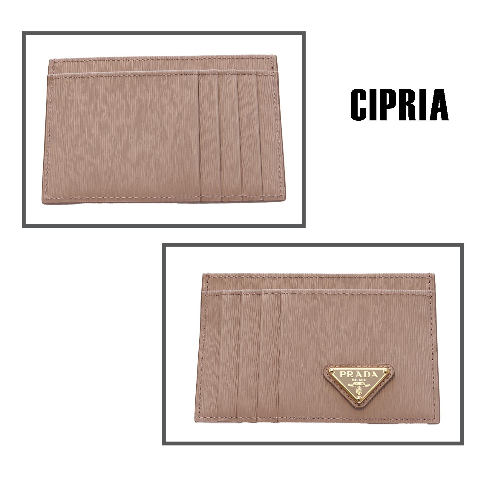 楽天市場】【専用袋付】 PRADA プラダ VITELLO ヴィッテロ カード